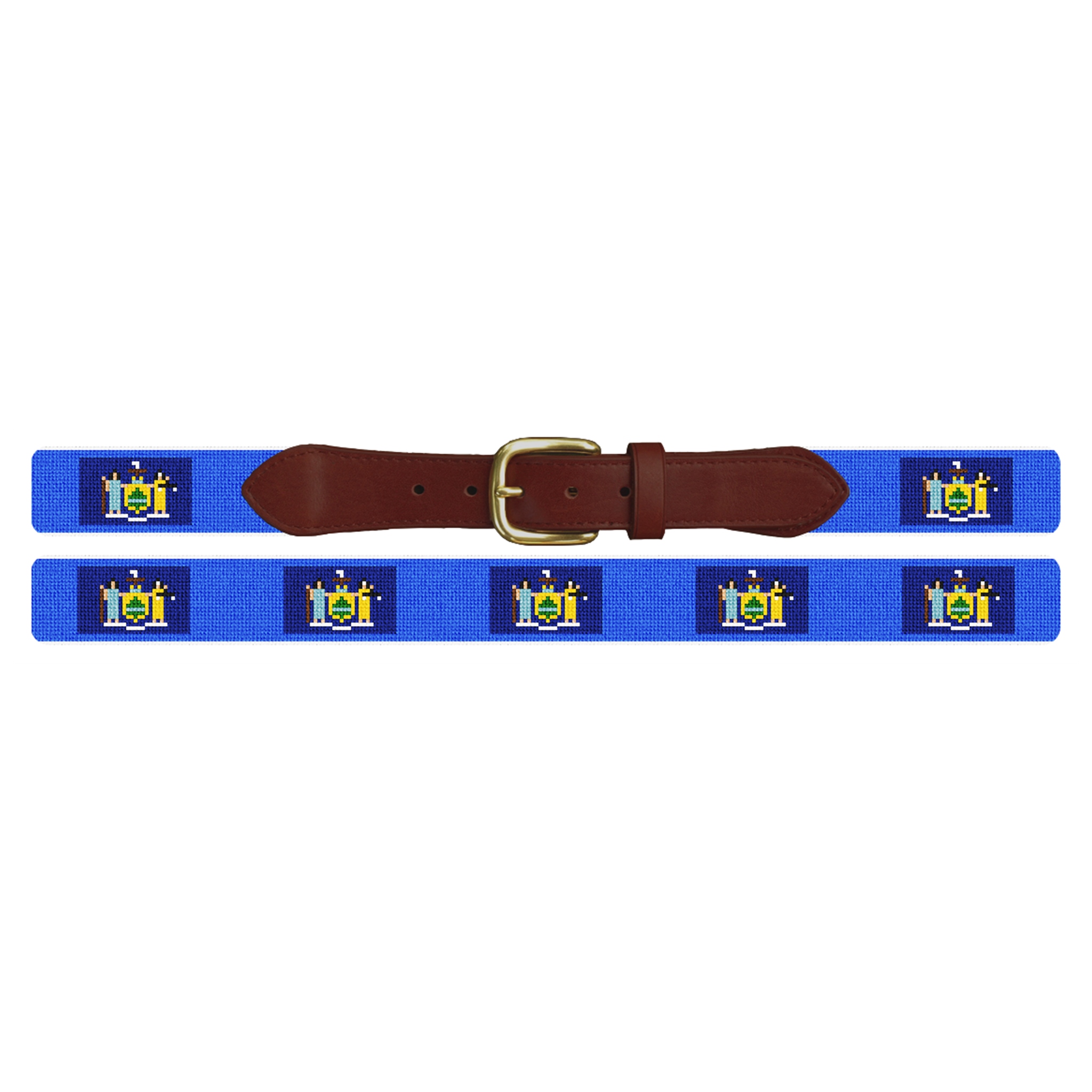 New York Flag Needlepoint Belt
