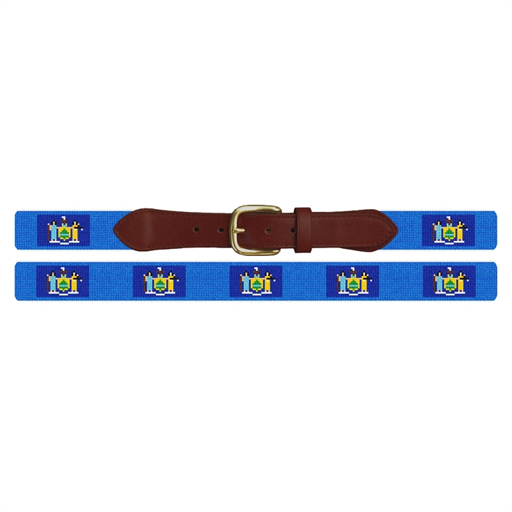 New York Flag Needlepoint Belt