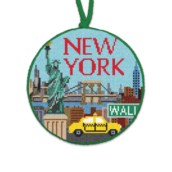 New York Needlepoint Ornament