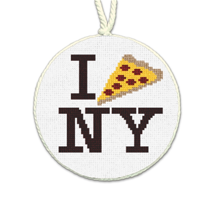 New York Pizza Needlepoint Ornament 