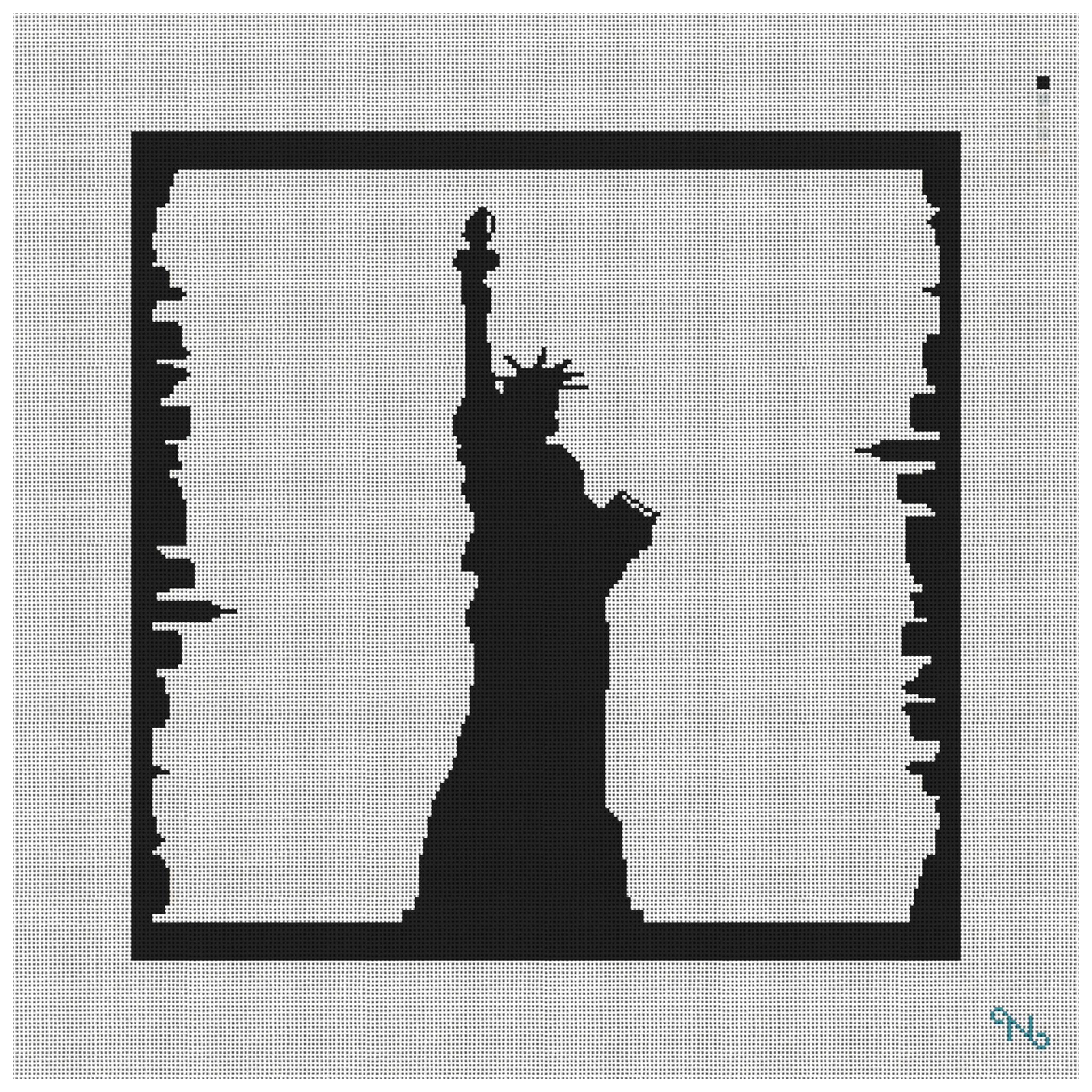 New York Statue of Liberty Modern Pillow Kit