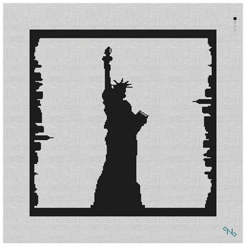 New York Statue of Liberty Modern Pillow Kit