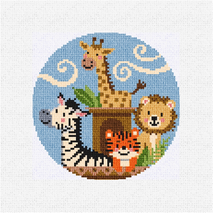 Noah's Ark Needlepoint Ornament Kit