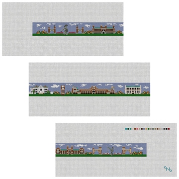 Norman Oklahoma Landscape Needlepoint Belt Kit