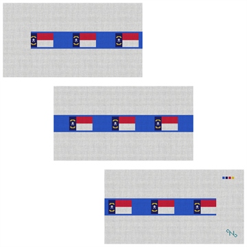 North Carolina Flag Needlepoint Belt Kit
