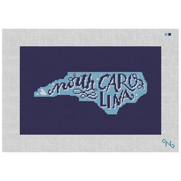 North Carolina Needlepoint Pillow Kit