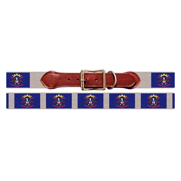 North Dakota Flag Needlepoint Dog Collar