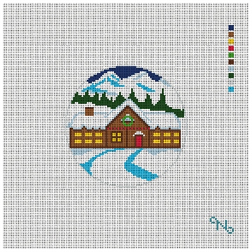 North Pole Workshop Needlepoint Ornament Kit