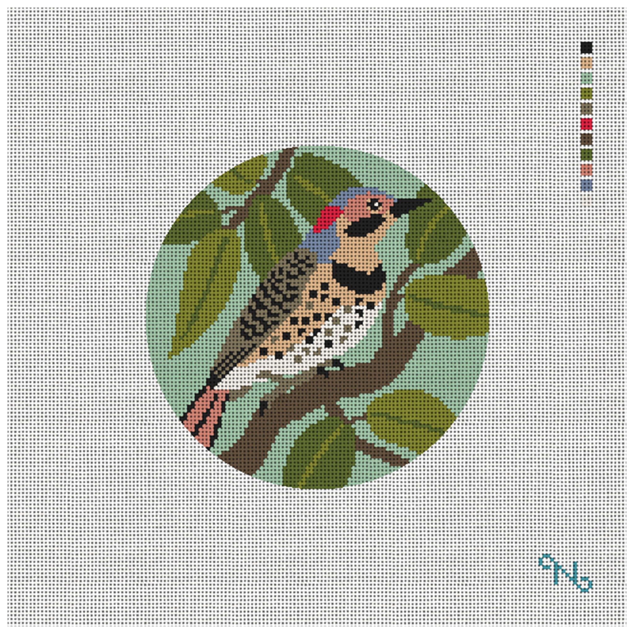 Northern Flicker Needlepoint Ornament Kit
