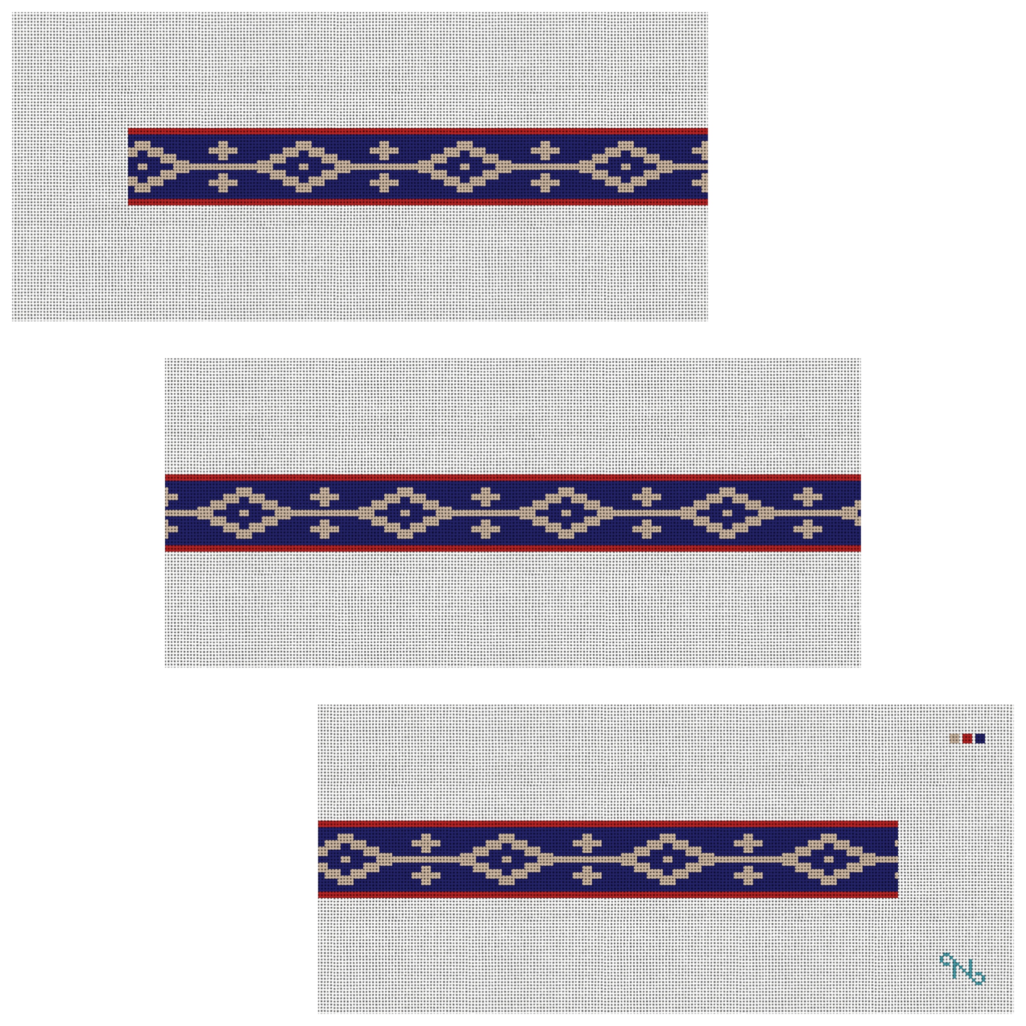 Northern Star Needlepoint Belt Kit