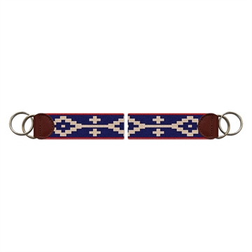 Northern Star Needlepoint Key Fob