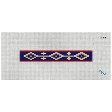 Northern Star Needlepoint Key Fob Kit Stitched Preview