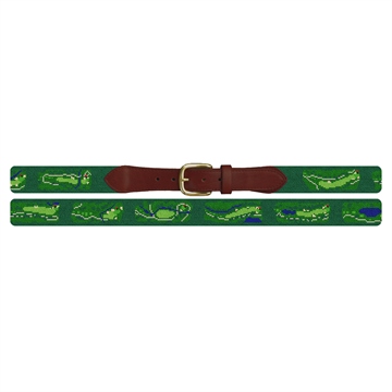 Northwood Club Golf Course Needlepoint Belt
