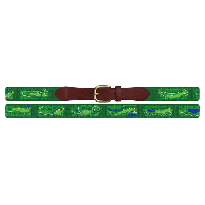 Northwood Club Golf Course Needlepoint Belt