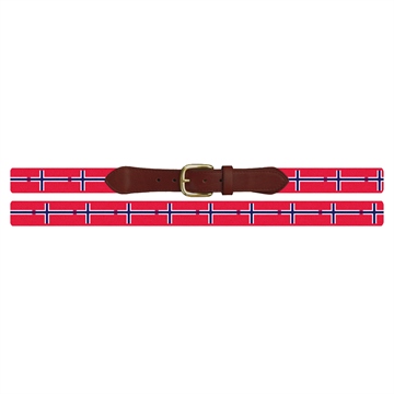 Norway Flag Needlepoint Belt