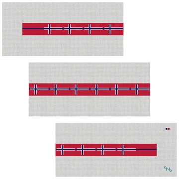 Norway Flag Needlepoint Belt Kit