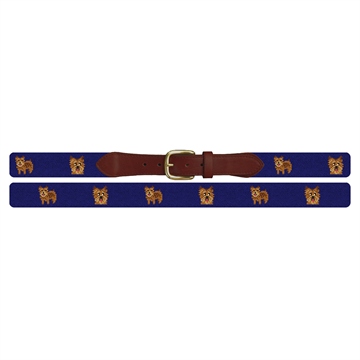 Norwich Terrier Needlepoint Belt