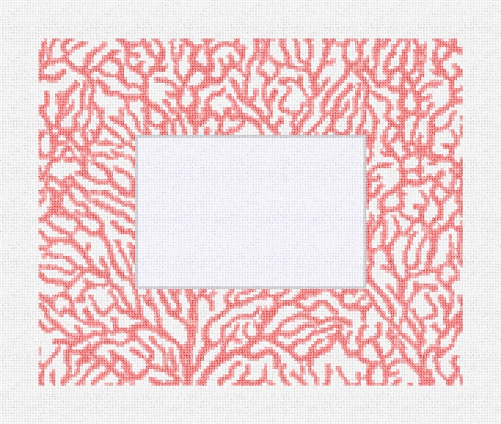 Ocean Coral Picture Frame Needlepoint Kit
