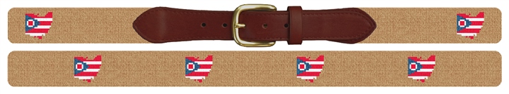 Ohio State Needlepoint Belt