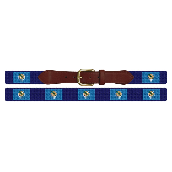 Oklahoma Flag Needlepoint Belt