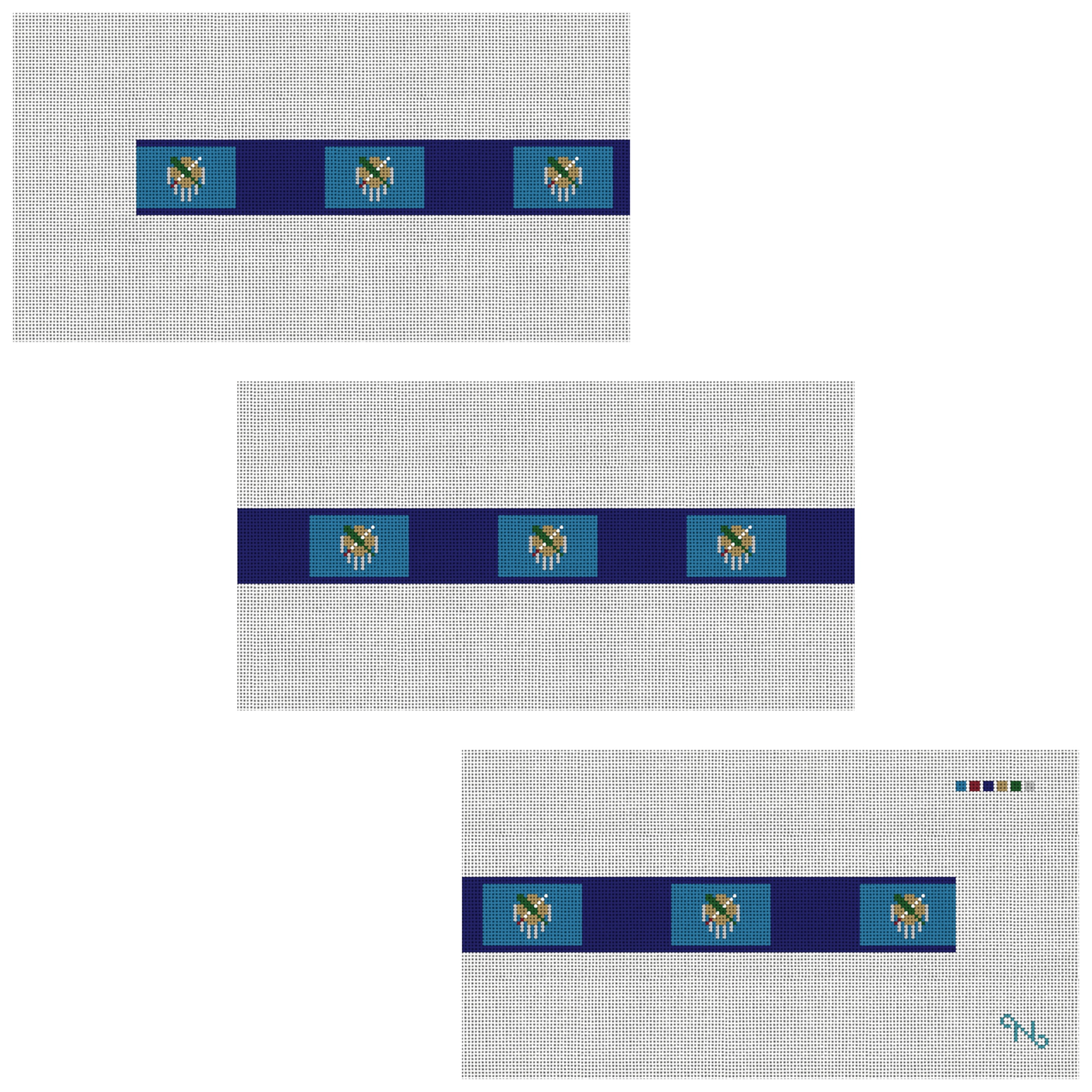 Oklahoma Flag Needlepoint Belt Kit