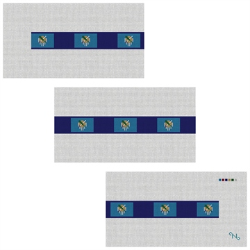 Oklahoma Flag Needlepoint Belt Kit
