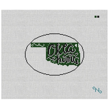 Oklahoma Needlepoint Christmas Ornament Kit