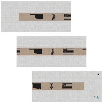 Oklahoma Oil Needlepoint Belt Kit