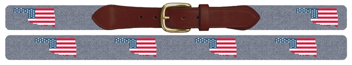 Oklahoma State Needlepoint Belt