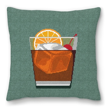 Old Fashioned Needlepoint Pillow
