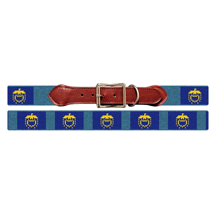 Oregon Flag Needlepoint Dog Collar