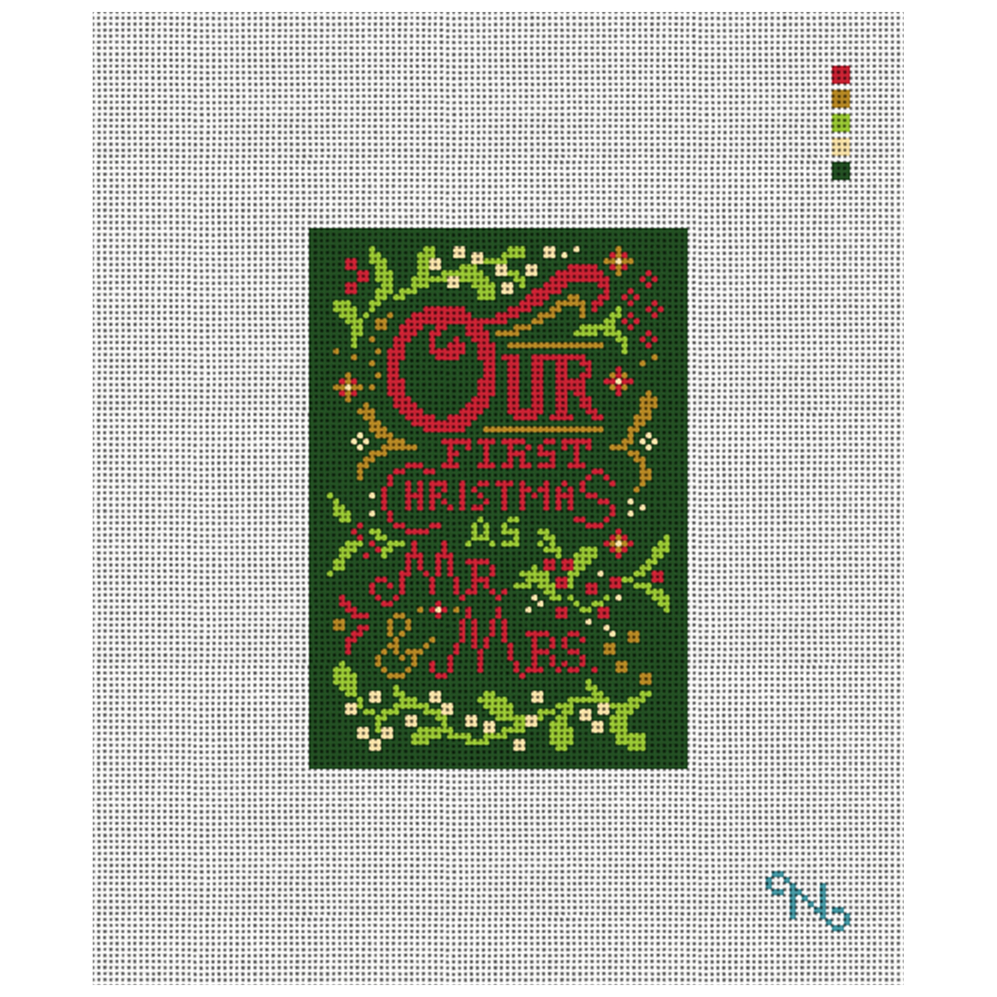 Our First Christmas Needlepoint Ornament Kit