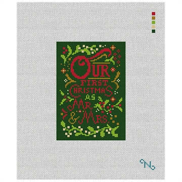 Our First Christmas Needlepoint Ornament Kit
