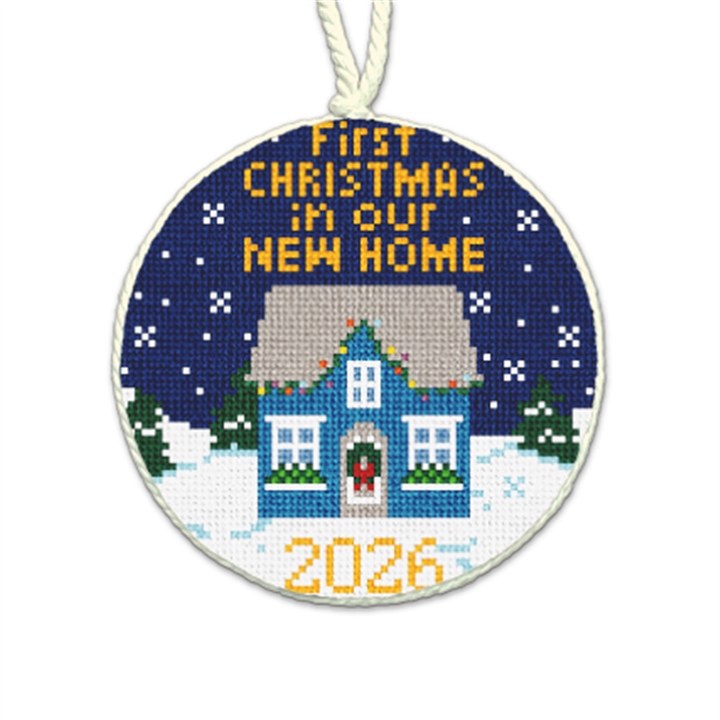 Our New Home Needlepoint Ornament