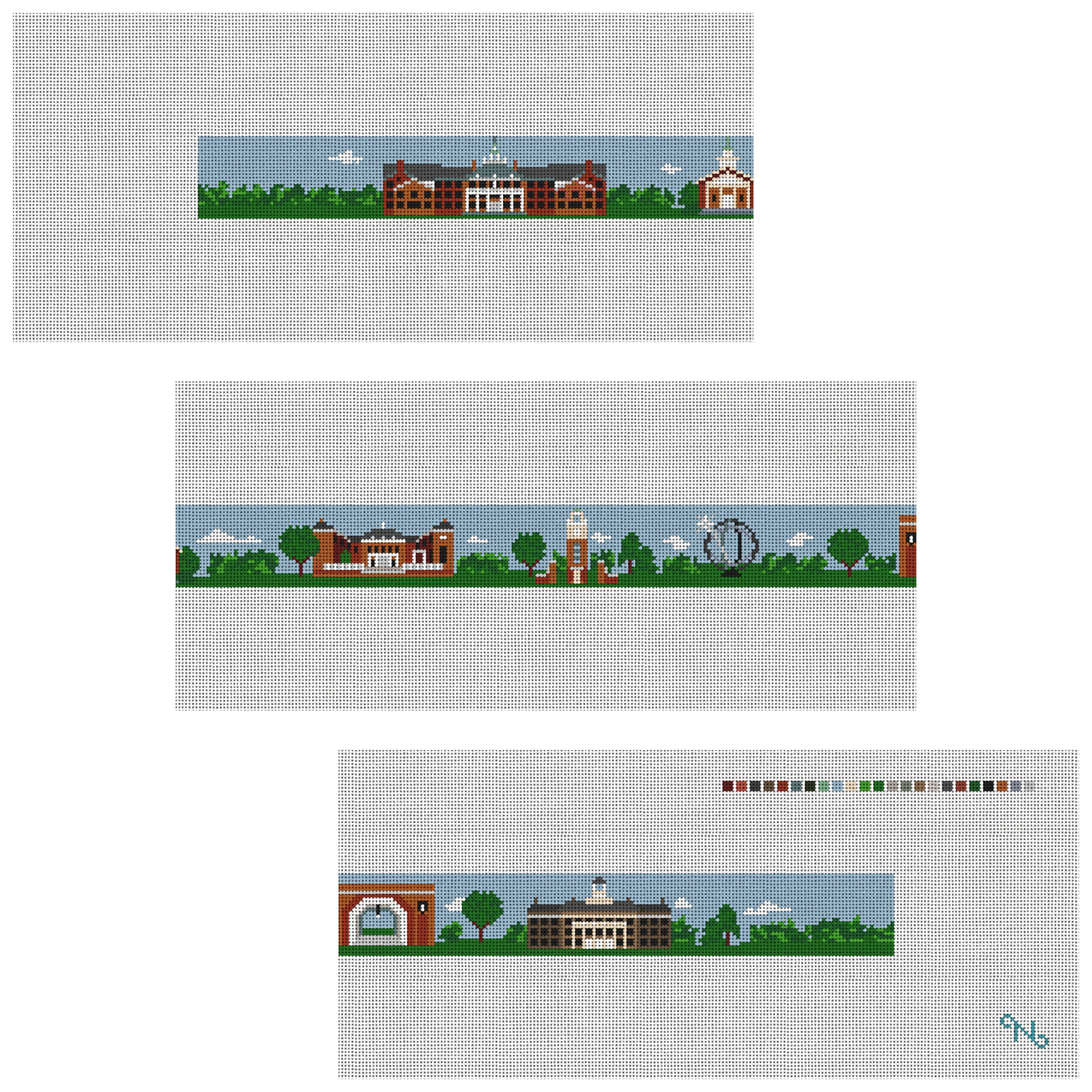Oxford Ohio Landscape Needlepoint Belt Kit