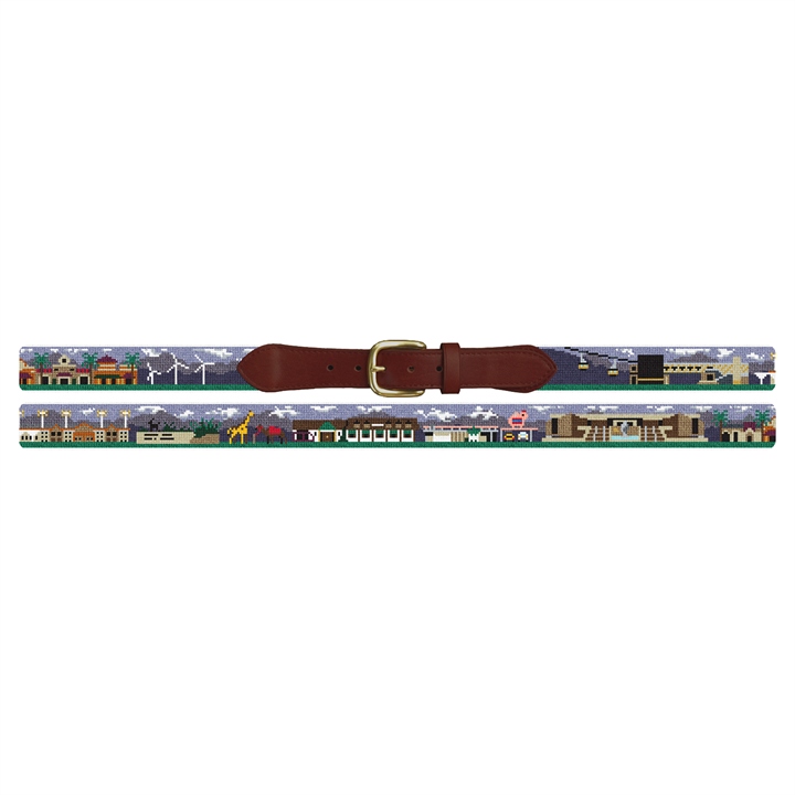 Palm Desert Needlepoint Belt