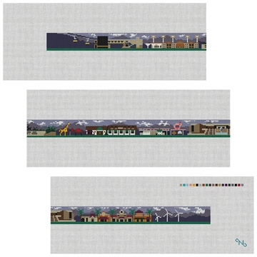 Palm Desert Needlepoint Belt Kit