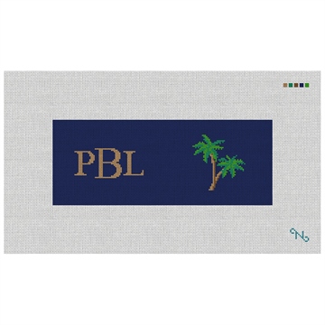 Palm Tree Needlepoint Wallet Kit