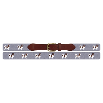 Papillon Needlepoint Belt 