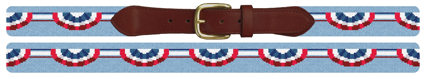 Patriotic Celebration Needlepoint Belt