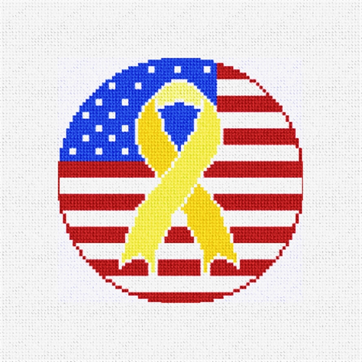 Patriot's Pride Needlepoint Ornament Kit