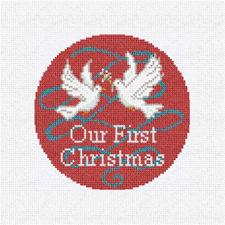 Peace Doves Needlepoint Ornament Kit