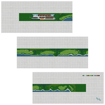 Pebble Beach Golf Course Needlepoint Belt Kit