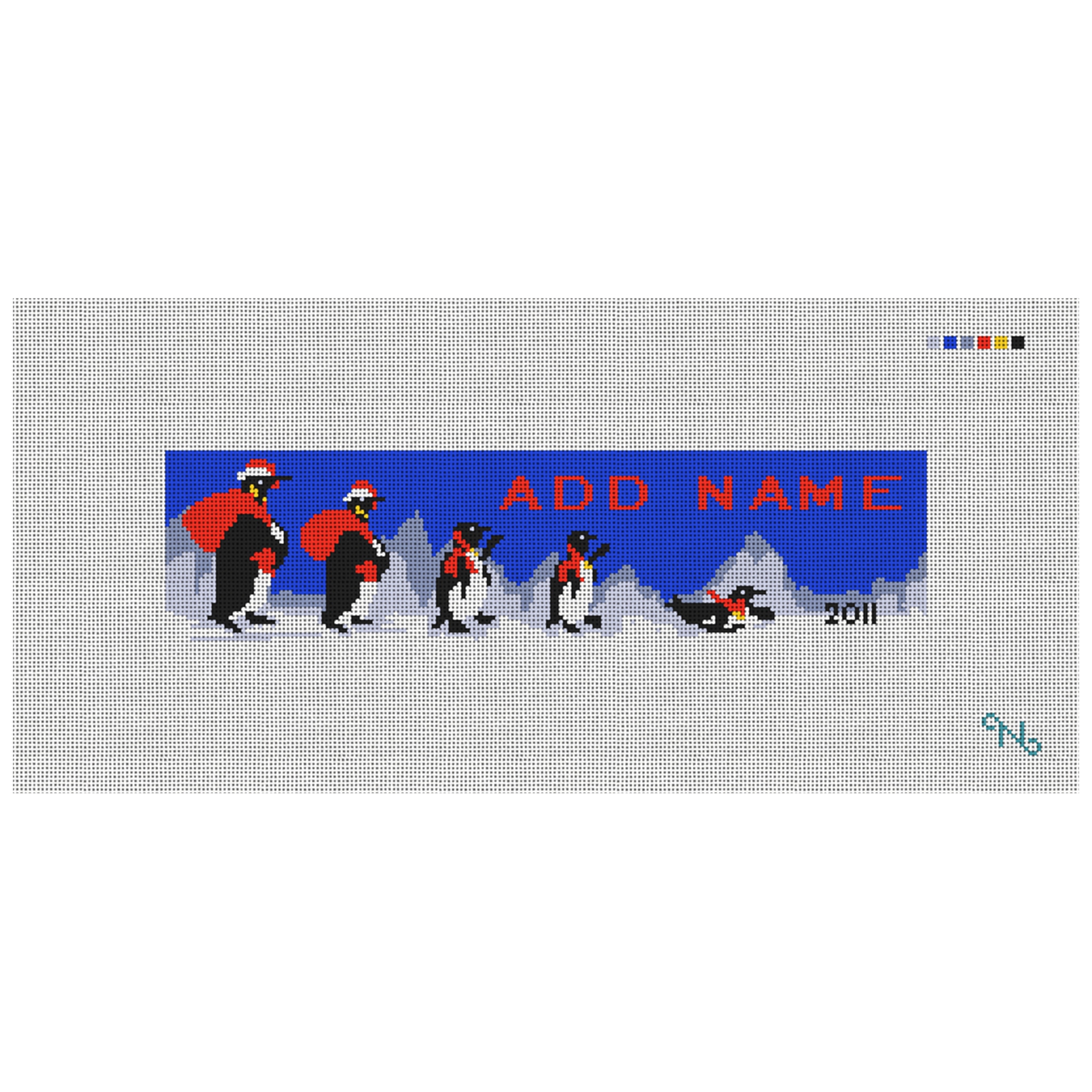 Penguin Needlepoint Ornament Kit