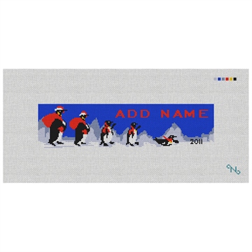 Penguin Needlepoint Ornament Kit