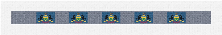 Pennsylvania Flag Needlepoint Dog Collar Kit