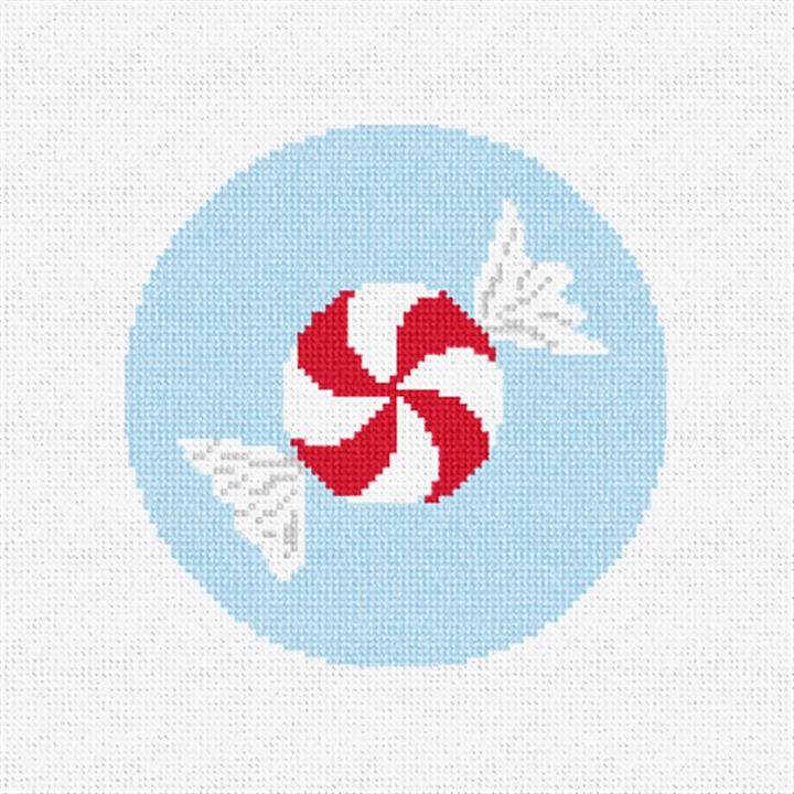 Peppermint Needlepoint Ornament Kit