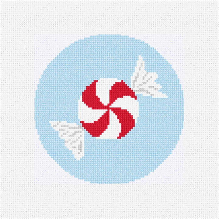 Peppermint Needlepoint Ornament Kit