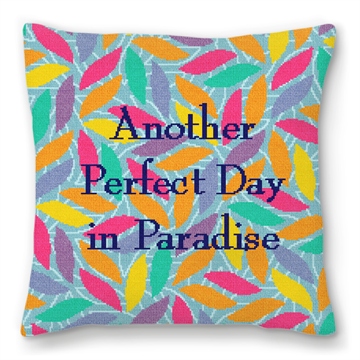 Perfect Day Needlepoint Pillow