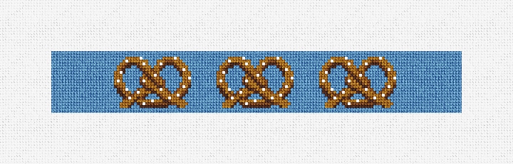 Perfect Pretzel Needlepoint Key Fob Kit